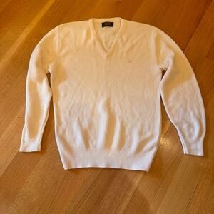 Christian Dior Vintage Men's V-Neck Sweater Size Large Pink Dior Preppy Casual